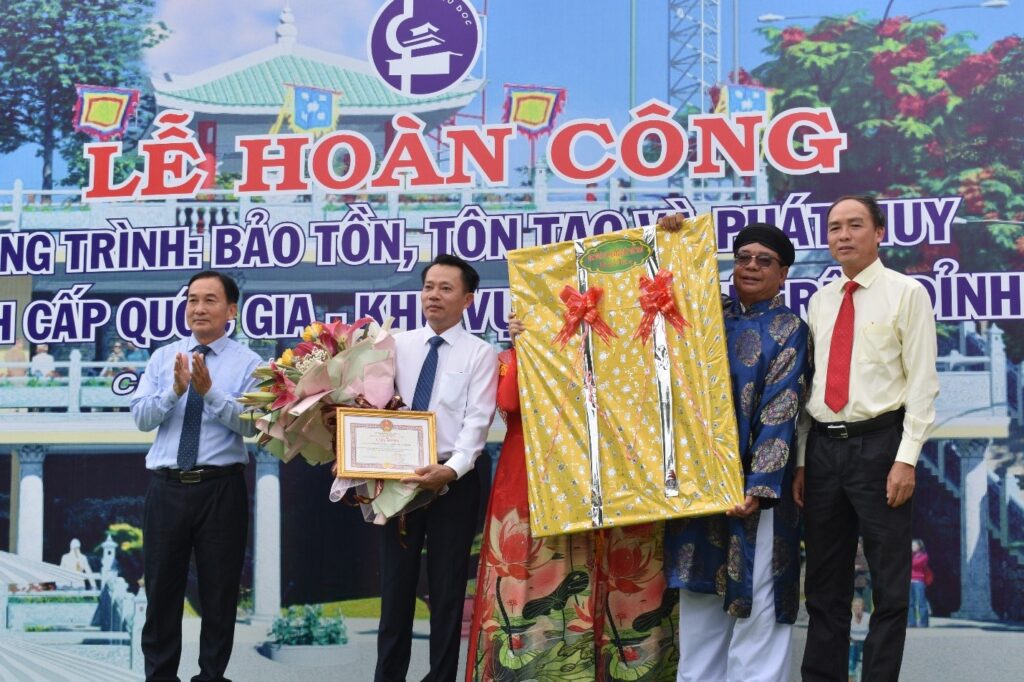 LỄ HOÀN CÔNG “CÔNG TRÌNH: BẢO TỒN, TÔN TẠO VÀ PHÁT HUY GIÁ TRỊ DI TÍCH CẤP QUỐC GIA – KHU VỰC BÀ NGỰ TRÊN ĐỈNH NÚI SAM”